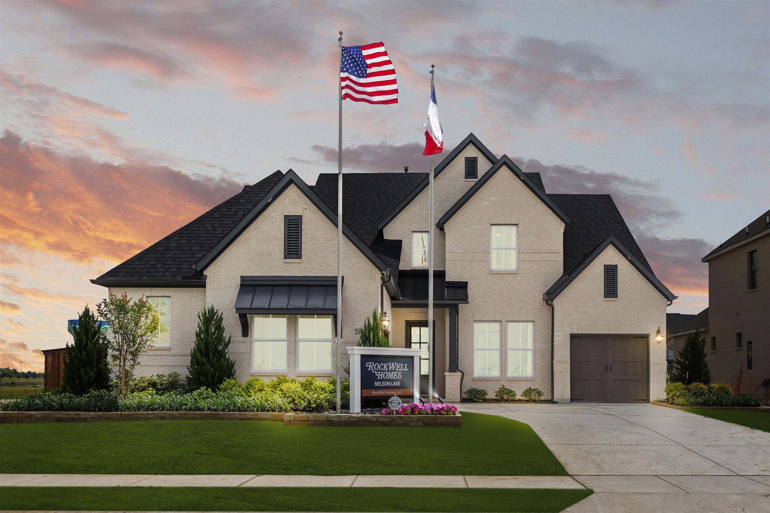 New Homes Rockwall Tx, Nelson Lake Estates, por RockWell Homes en Dallas Texas