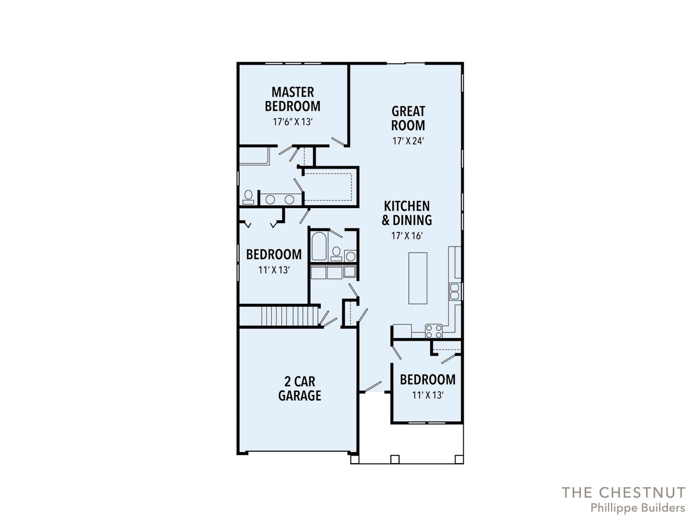 casa en The 1100 Woods por Phillippe Builders, Inc.