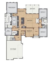 Alexandria A - BC Stone Homes: Lagrange, Georgia - BC Stone Homes