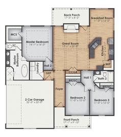 Briarwood A - BC Stone Homes: Lagrange, Georgia - BC Stone Homes