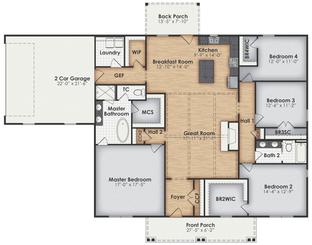 Charleston A - BC Stone Homes: Lagrange, Georgia - BC Stone Homes