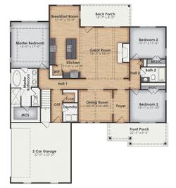 Davenport A - BC Stone Homes: Lagrange, Georgia - BC Stone Homes