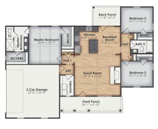Florence A - BC Stone Homes: Lagrange, Georgia - BC Stone Homes