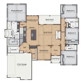 Kingsport A - BC Stone Homes: Lagrange, Georgia - BC Stone Homes