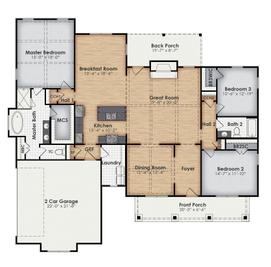 Livingston A - BC Stone Homes: Lagrange, Georgia - BC Stone Homes