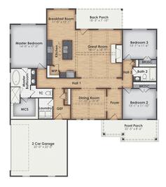 Nantucket A - BC Stone Homes: Lagrange, Georgia - BC Stone Homes