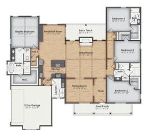 Providence A - BC Stone Homes: Lagrange, Georgia - BC Stone Homes