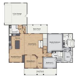 Stockton A - BC Stone Homes: Lagrange, Georgia - BC Stone Homes