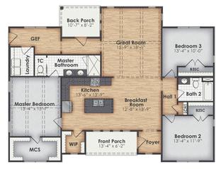 Vidalia A - BC Stone Homes: Lagrange, Georgia - BC Stone Homes