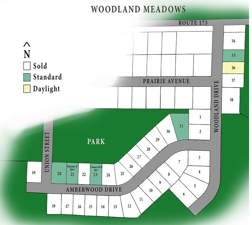 casa en Woodland Meadows por KLM Builders Inc