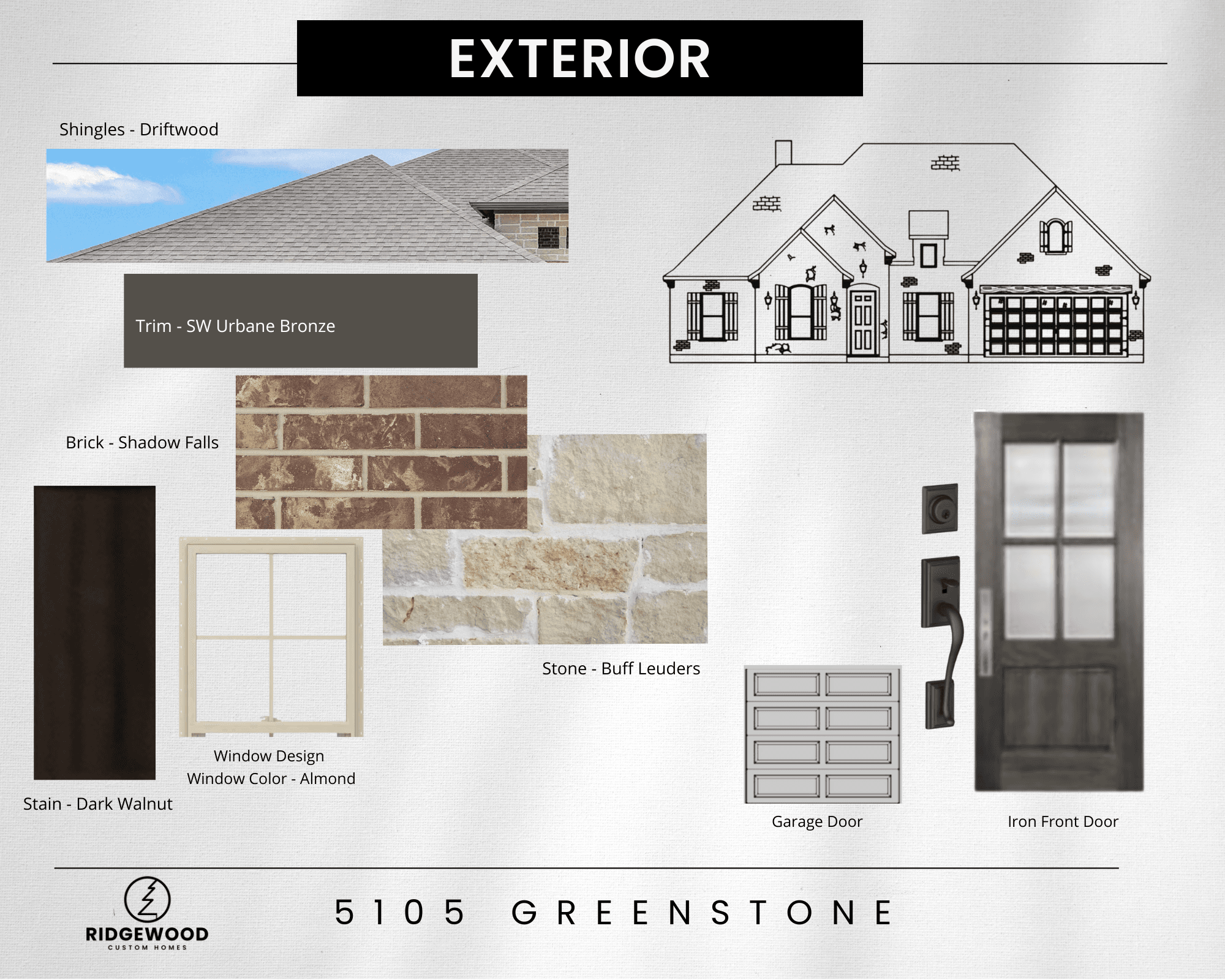 Oakmont por Ridgewood Custom Homes en Bryan-College Station Texas