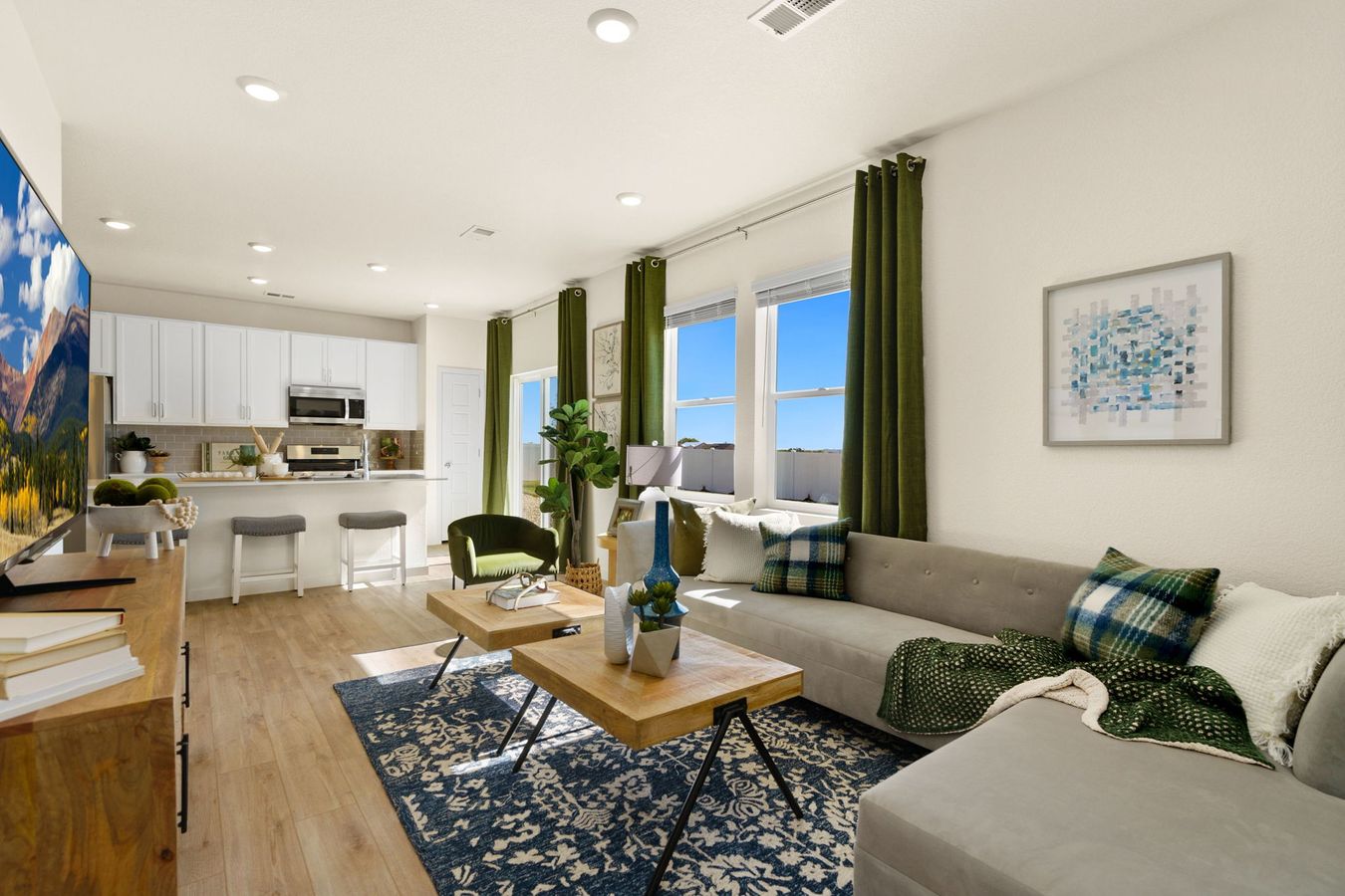 504 Lindon-3732 Lake Clark St Living Room/Kitchen View 2 (model)