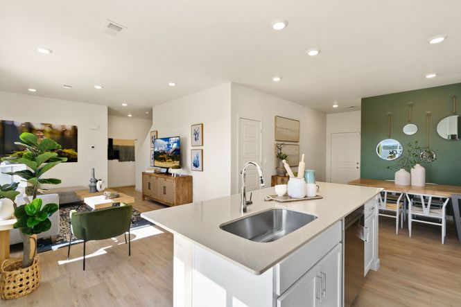 504-Lindon Model-Living Room, Kitchen, and Dining Room