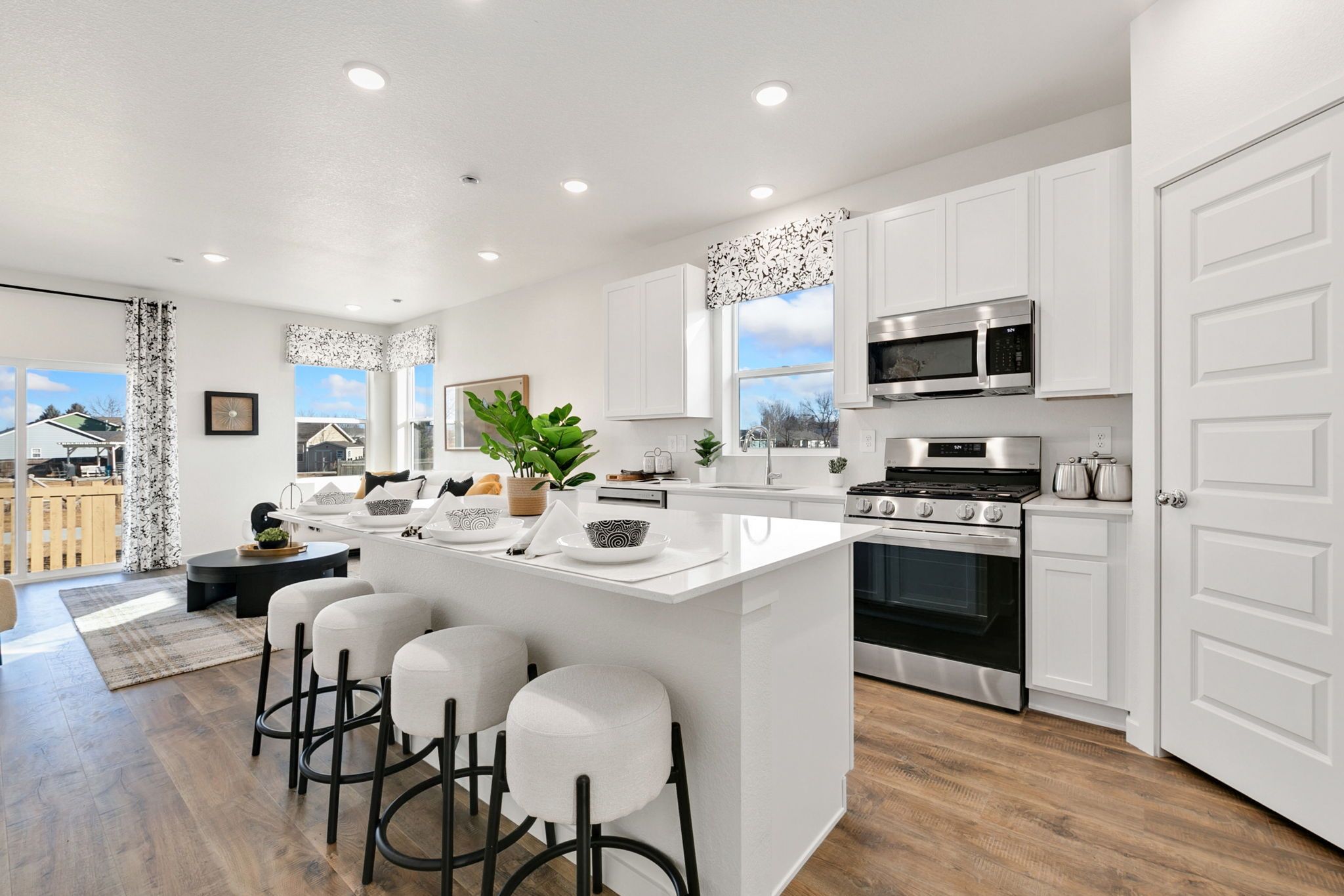 503-Bristol Model-Kitchen and Living Room