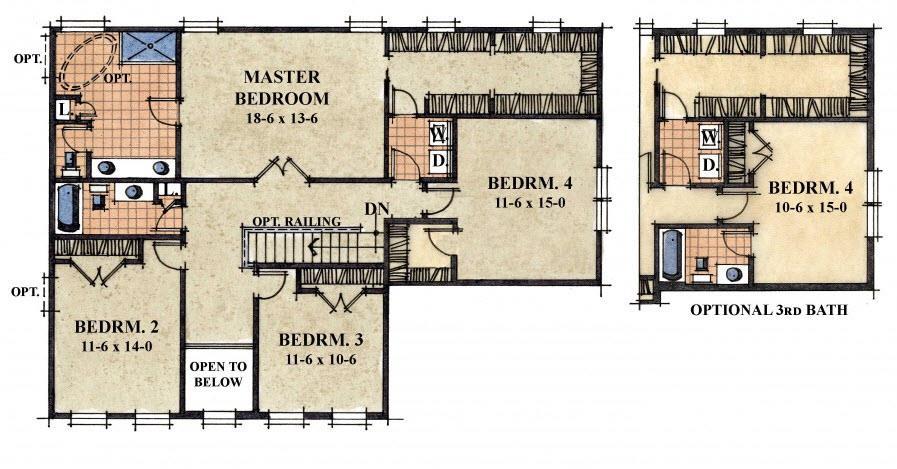 Second Floor Plan w/Options