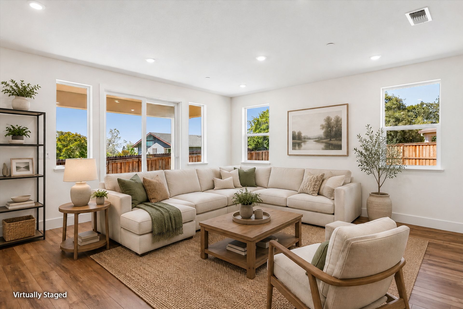 Photo has been digitally altered to show how this space could be used. To see the original, unaltered photo without digital staging, please see next image.
