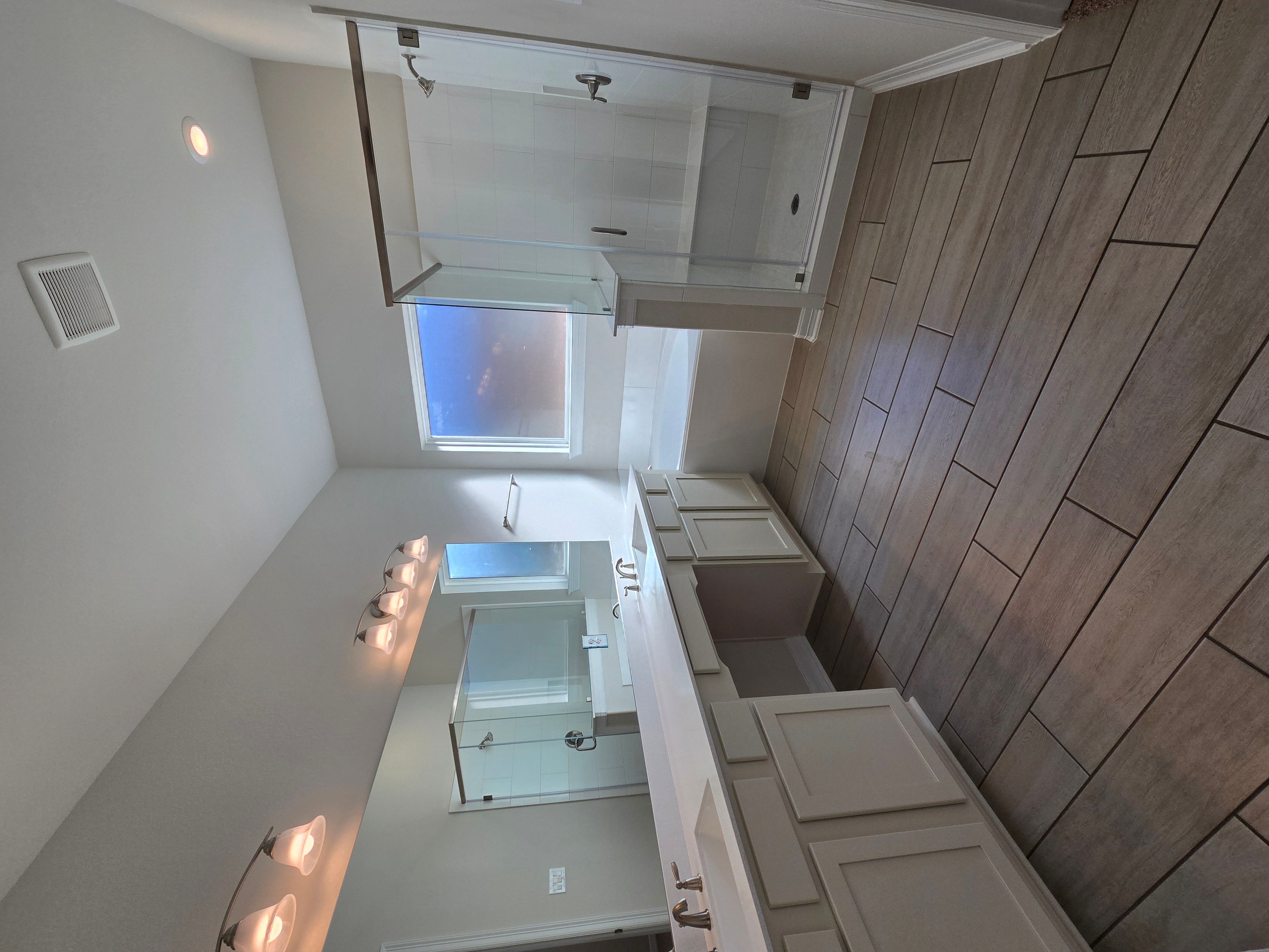 two sinks & vanity