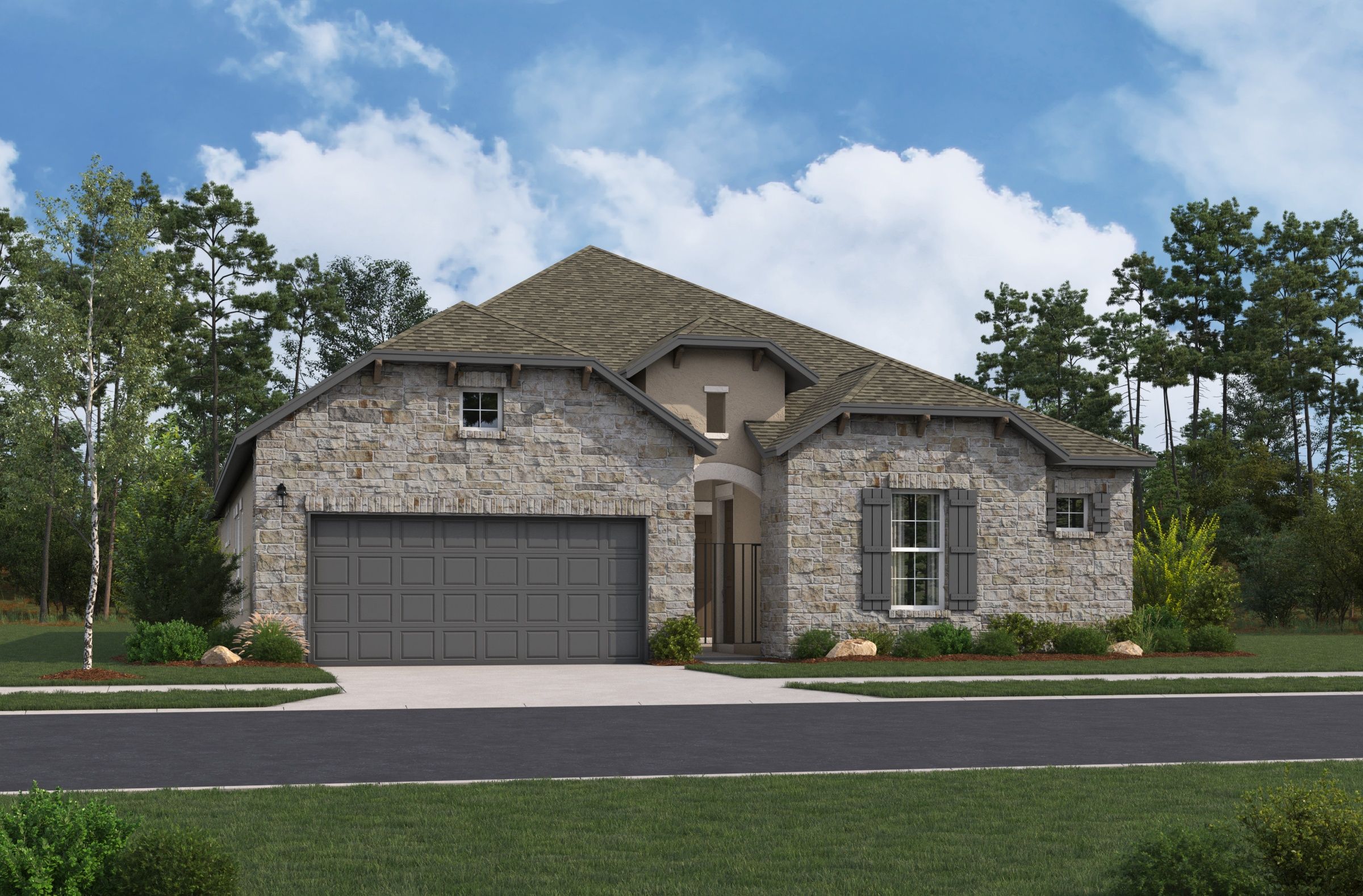French Country L Elevation