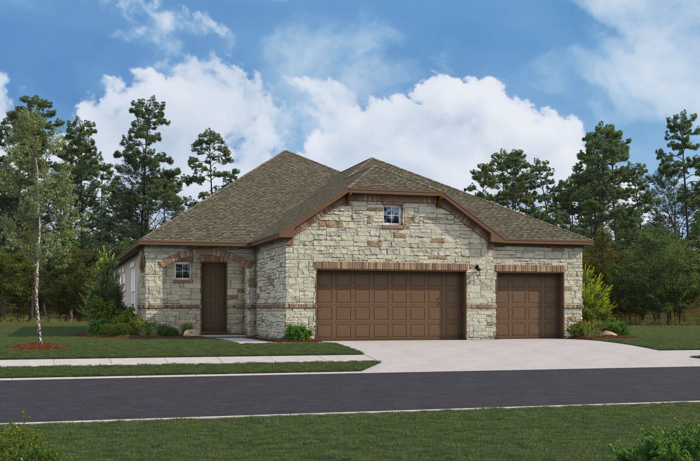 French Country L Elevation