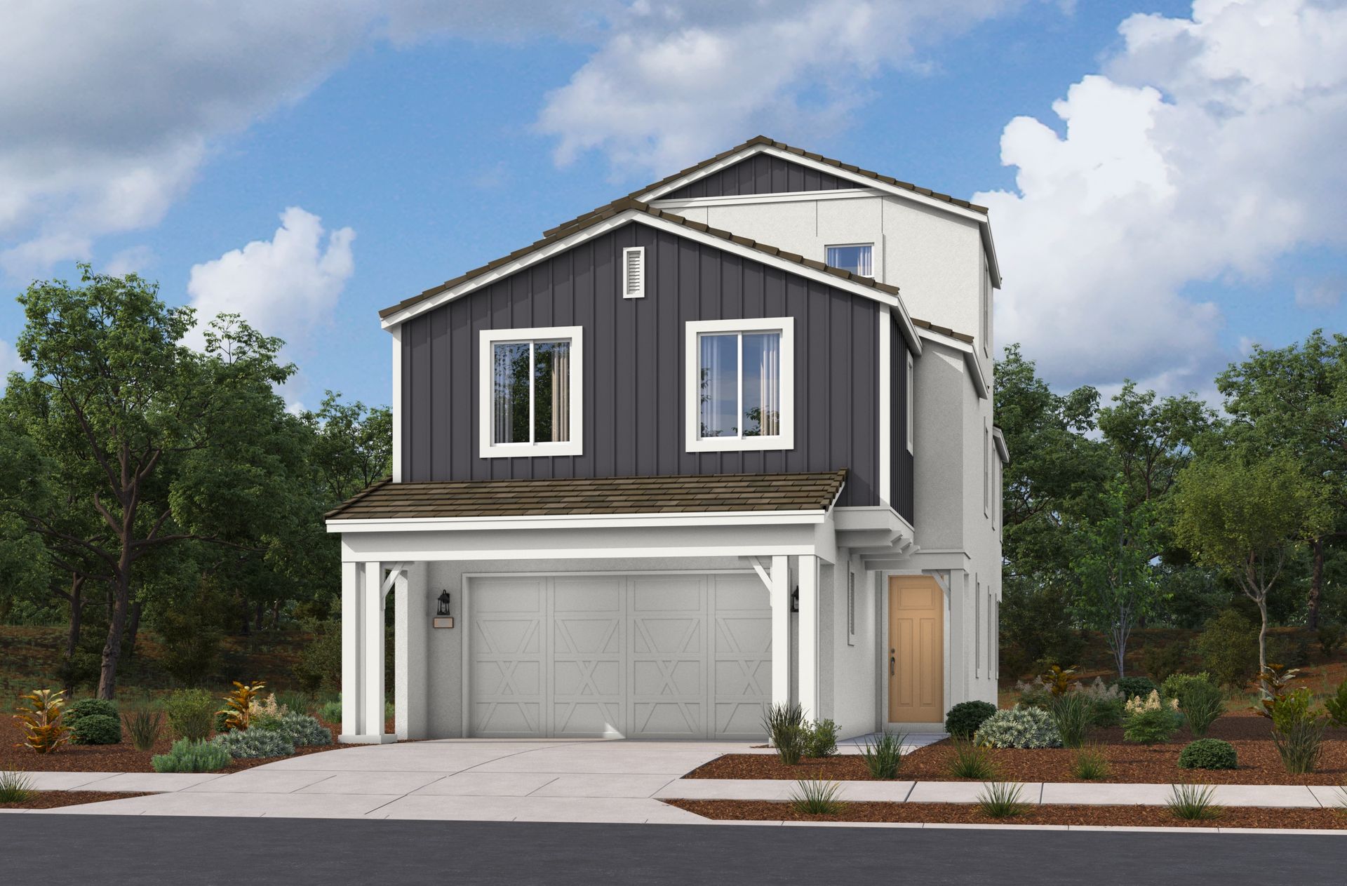 Redwood X Farmhouse Exterior
