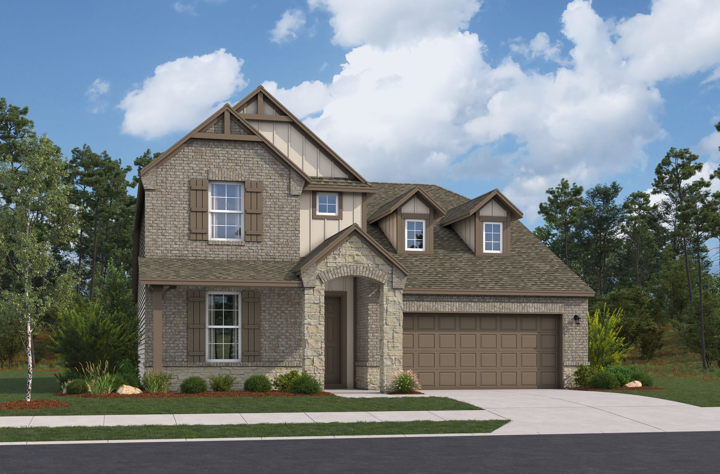 French Country C Elevation