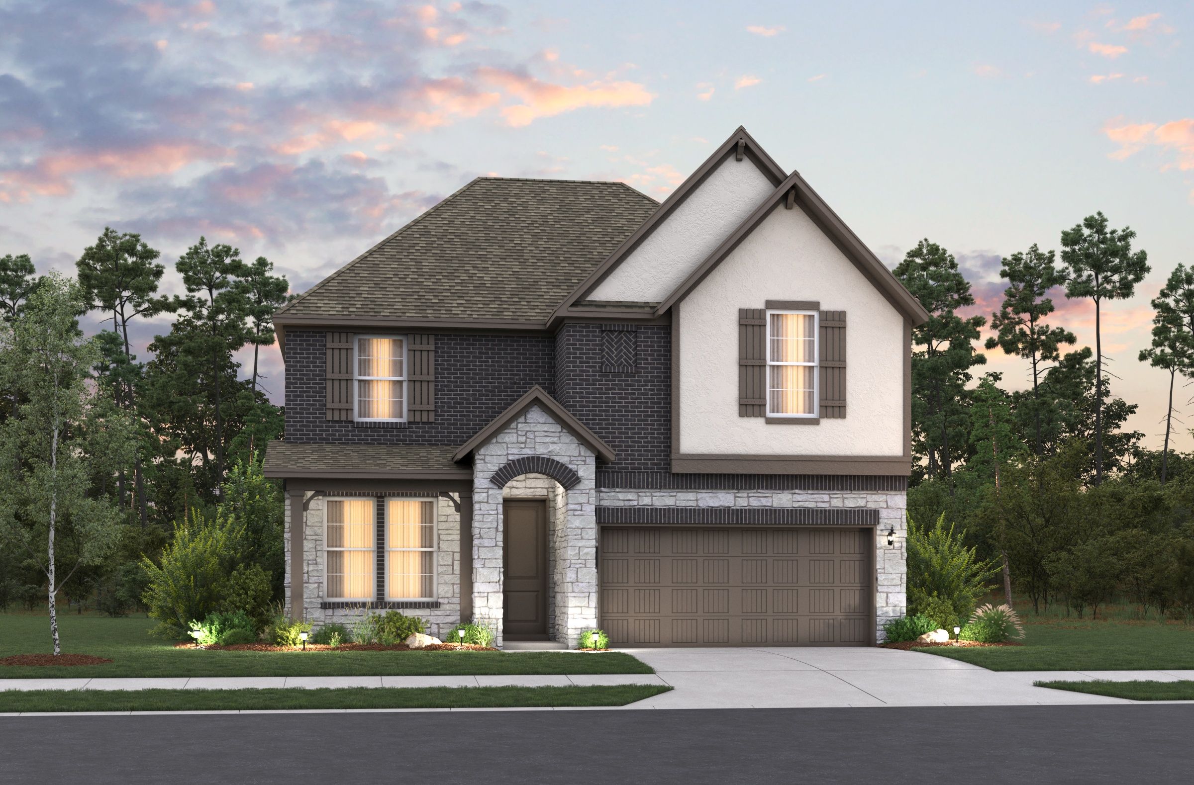 Hudson French Country L Elevation