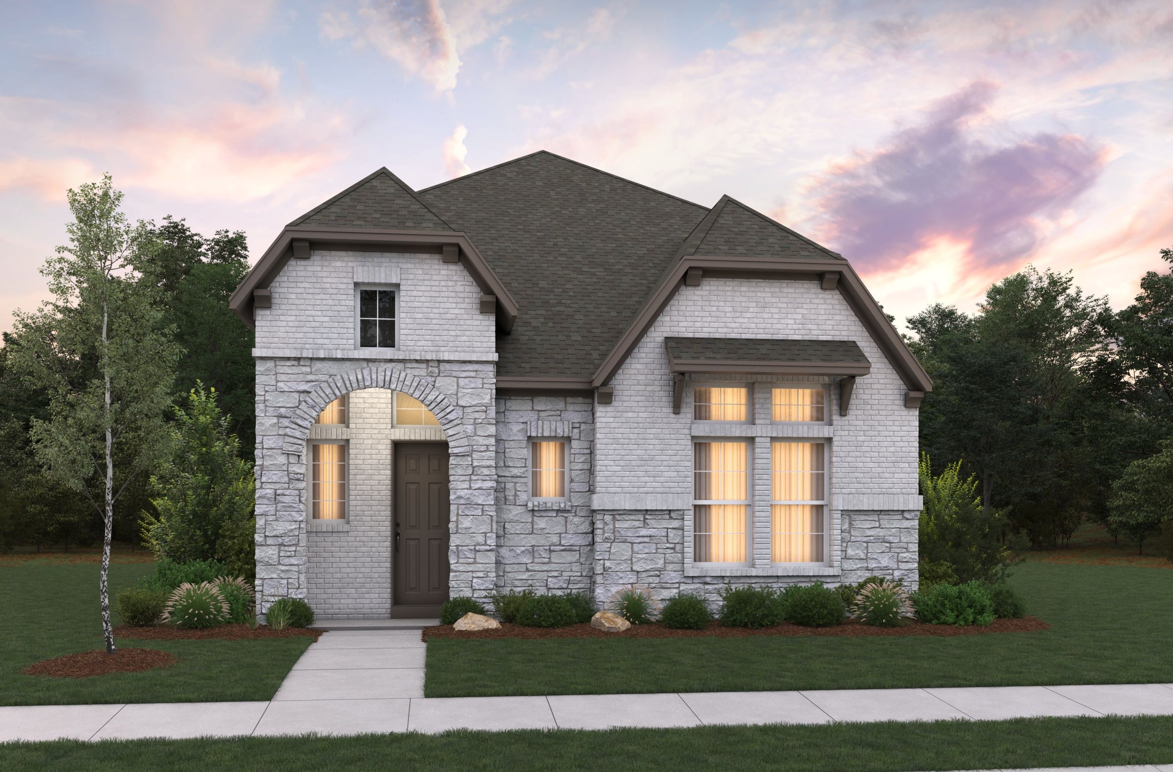 French Country A Elevation