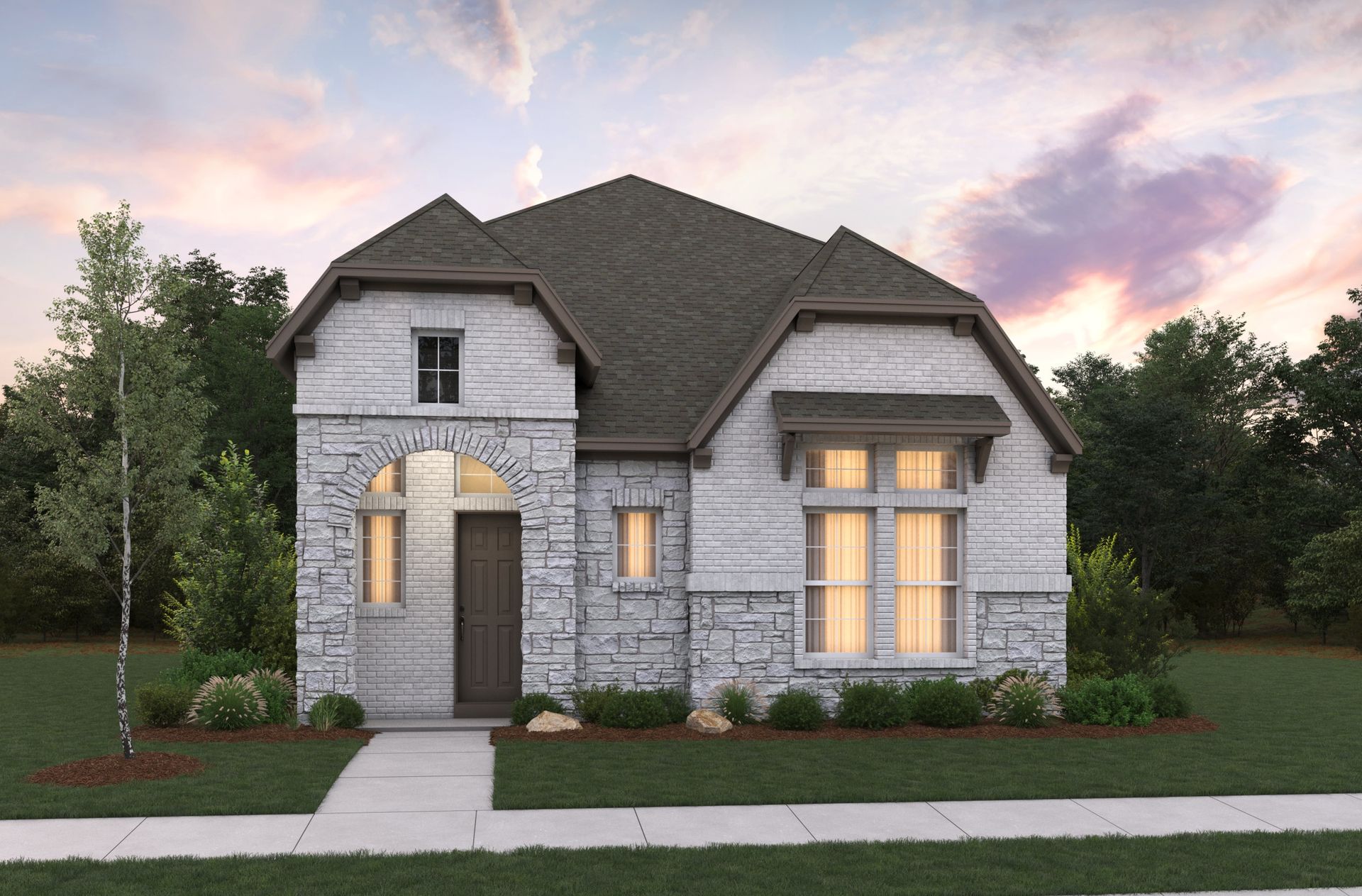 French Country A Elevation
