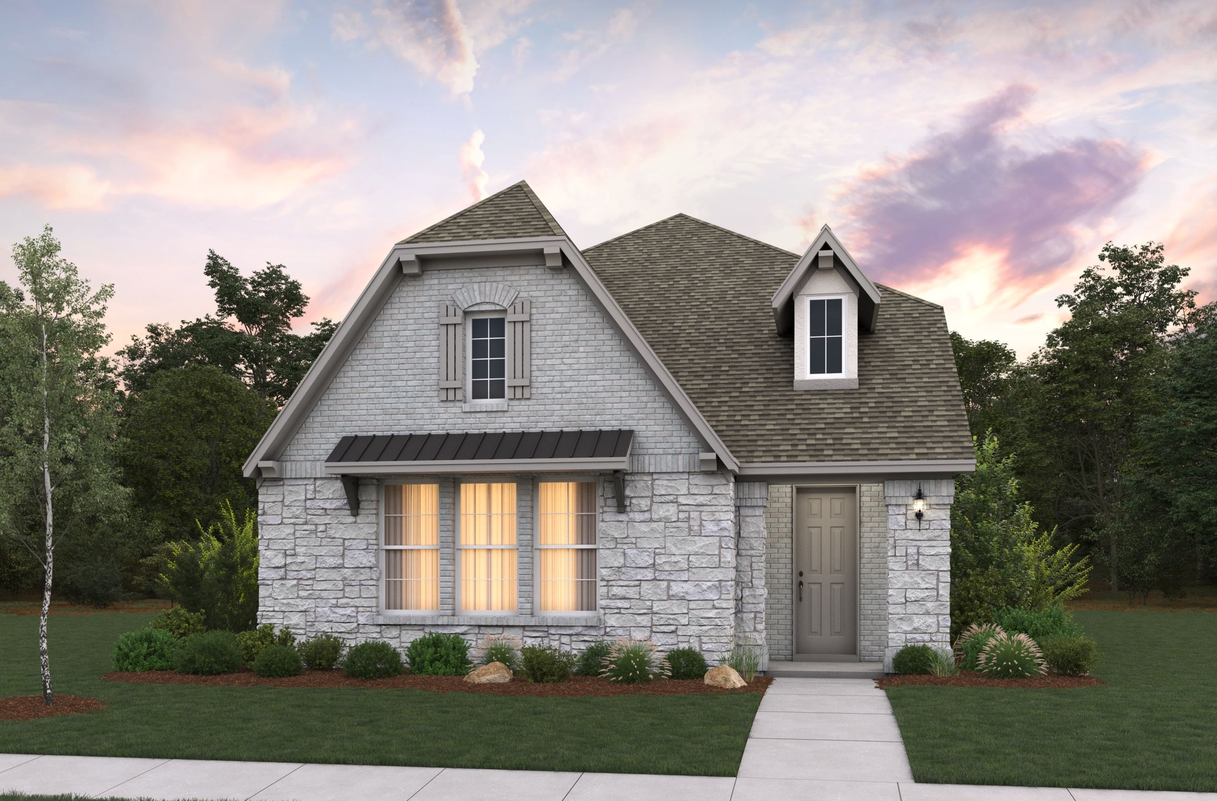 French Country L Elevation