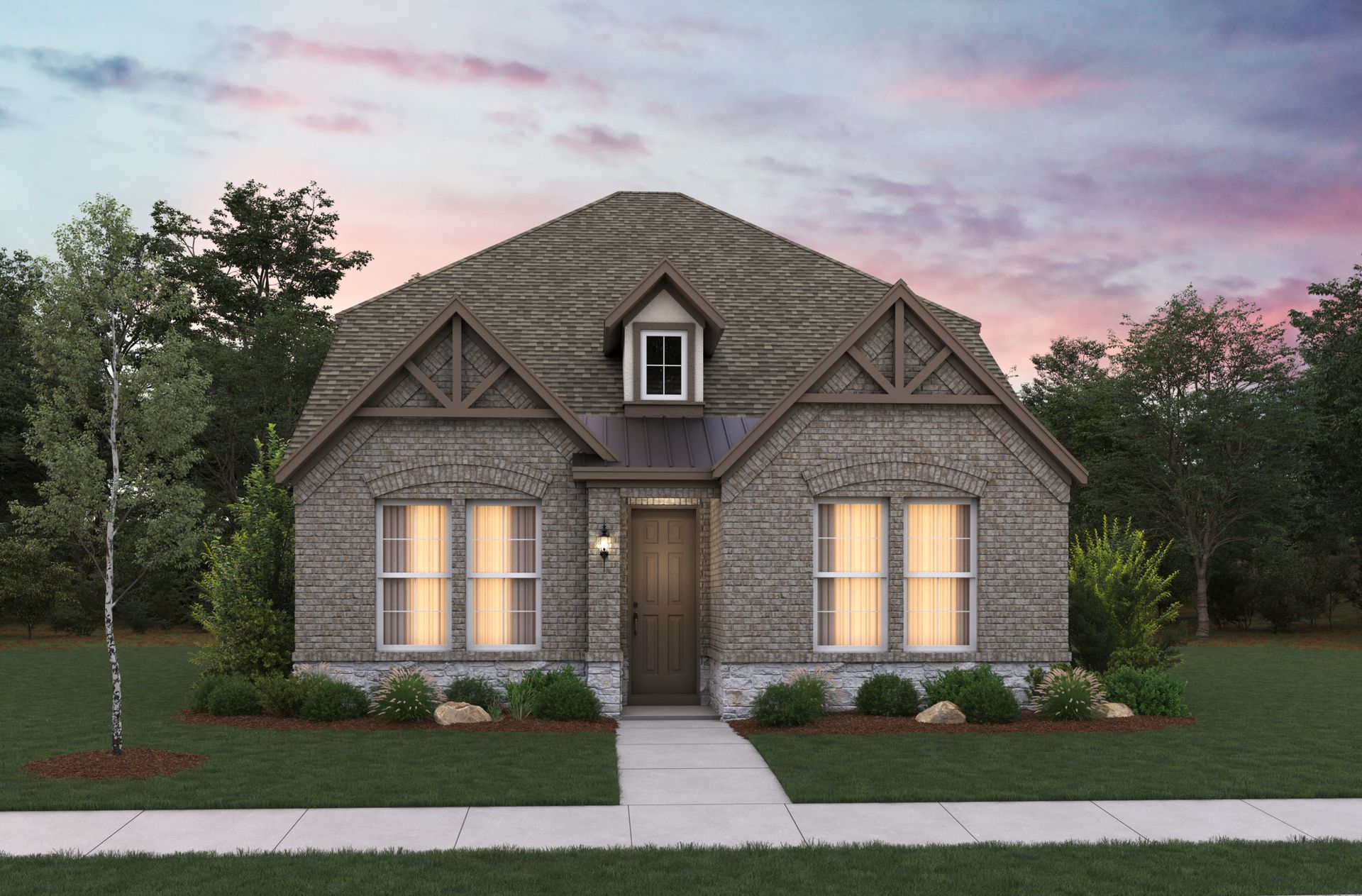 French Country L Elevation