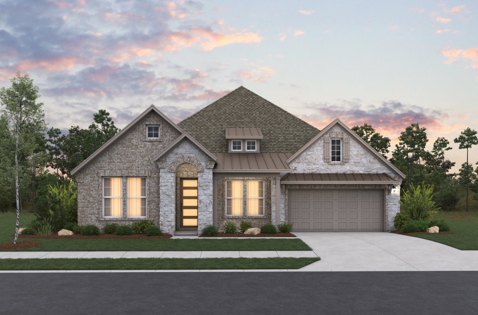 Bandera French Country M Elevation