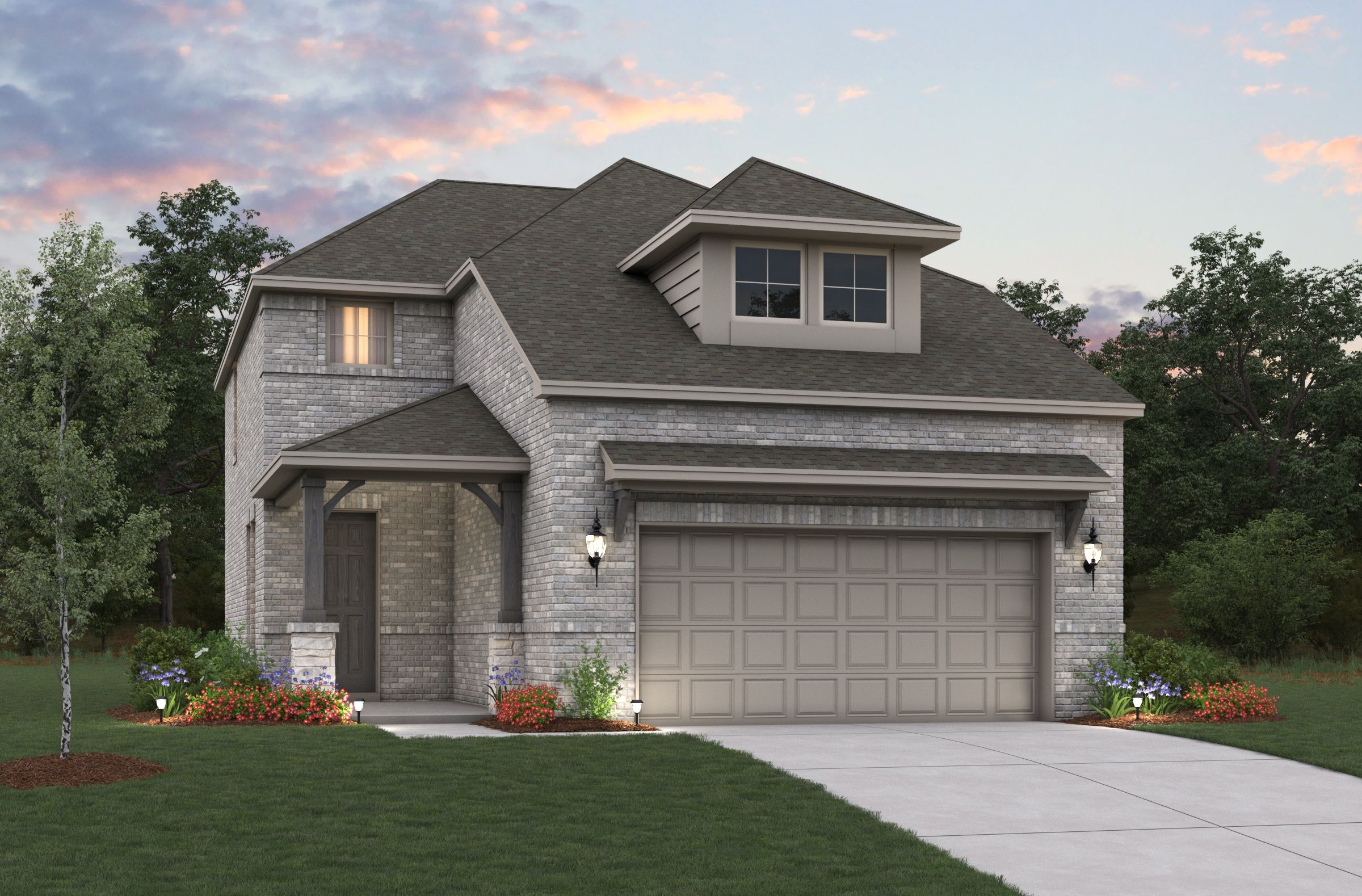Petunia - Saratoga - Crossings 50': Pilot Point, Texas - Beazer Homes