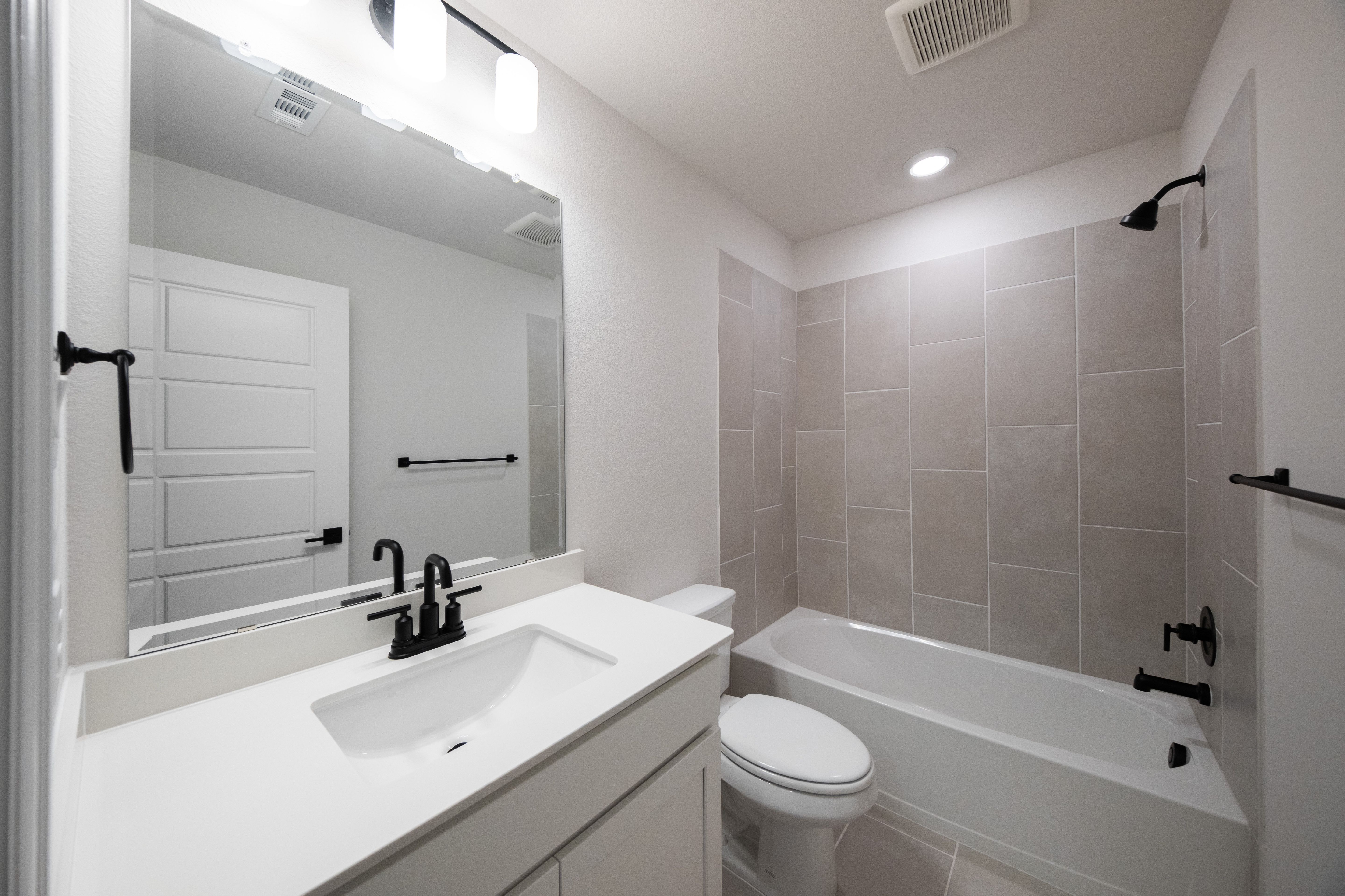 guest bathroom with soaking tub