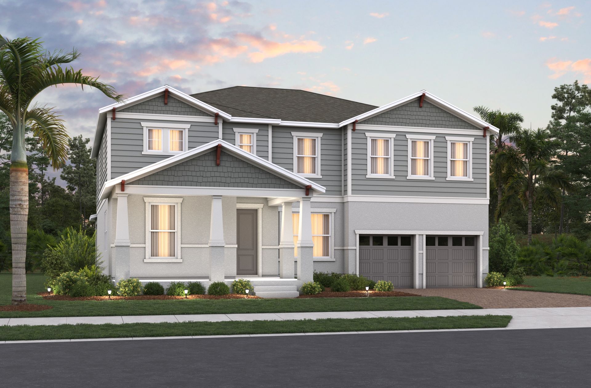 Arts and Crafts L Elevation