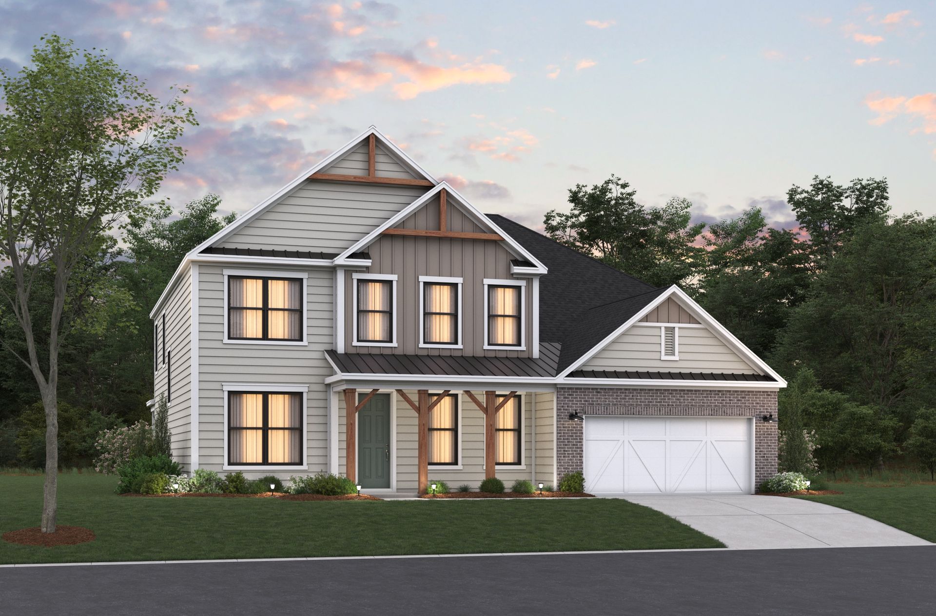 Ivey Farmhouse M Elevation