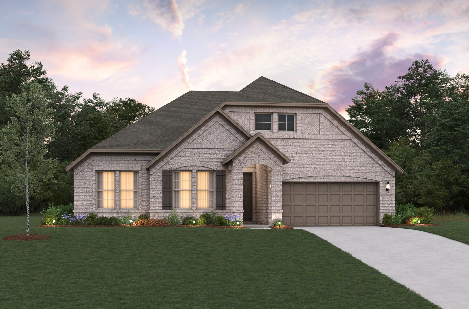 French Country L Elevation