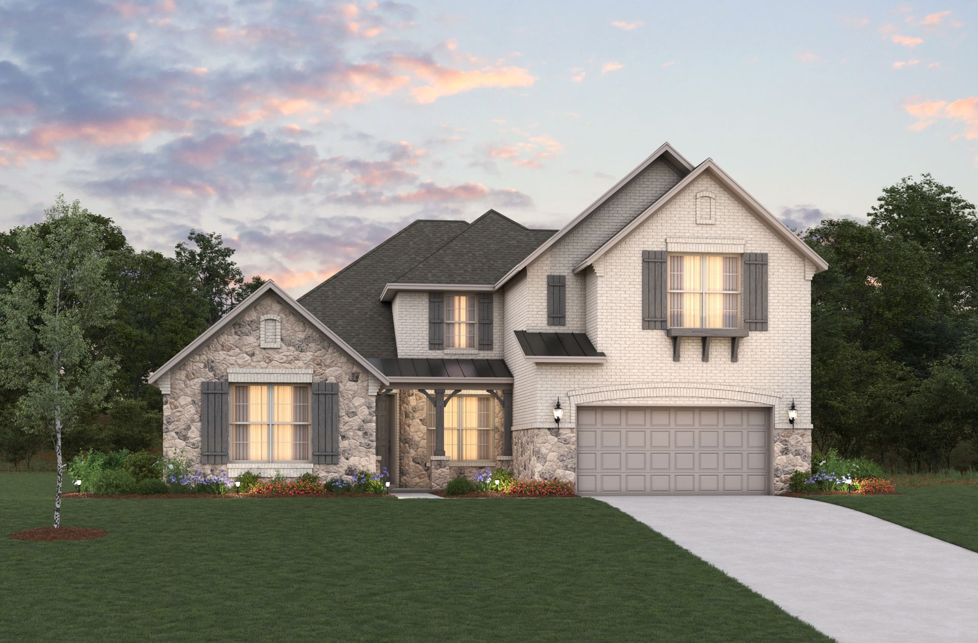 French Country L Elevation
