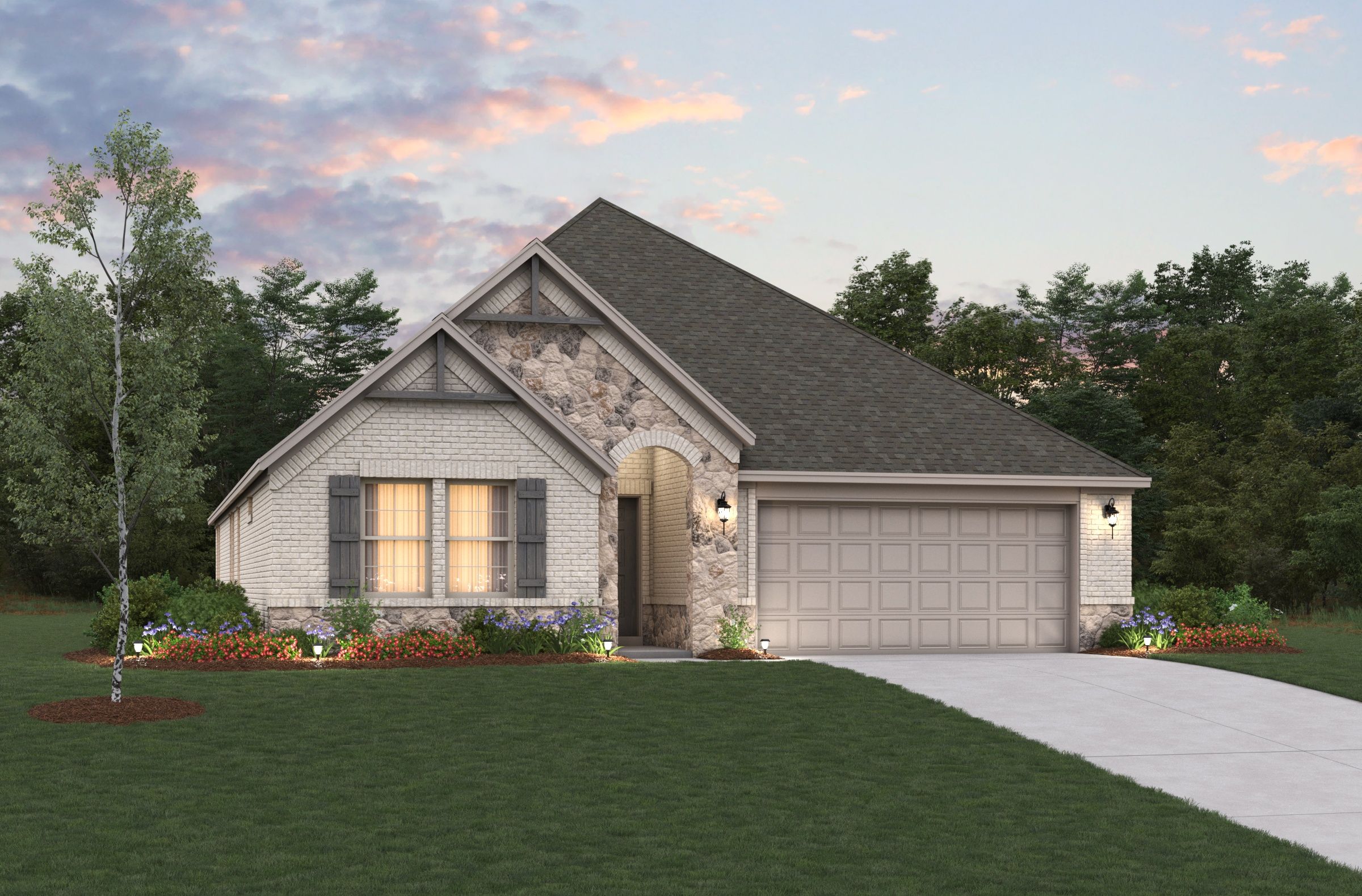 Magnolia - Verandah - Crossings 60': Royse City, Texas - Beazer Homes
