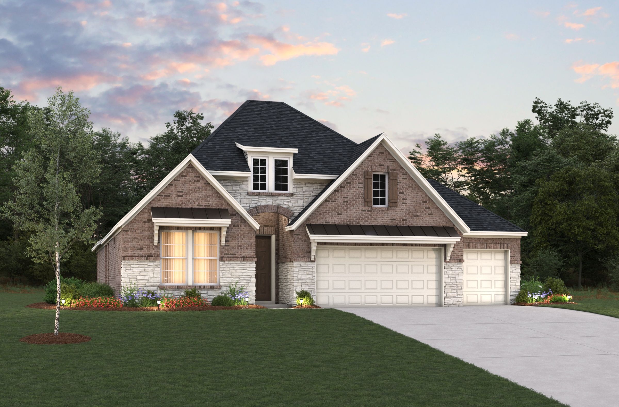 French Country L Elevation