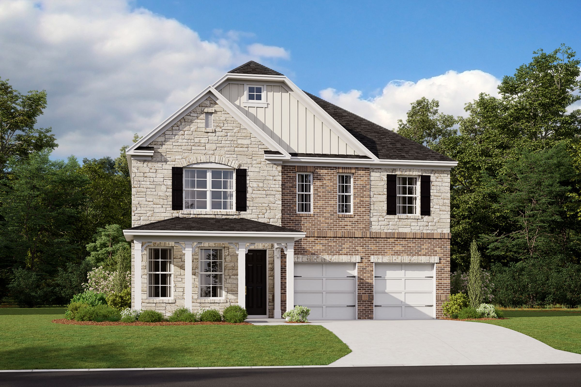 French Country L Elevation