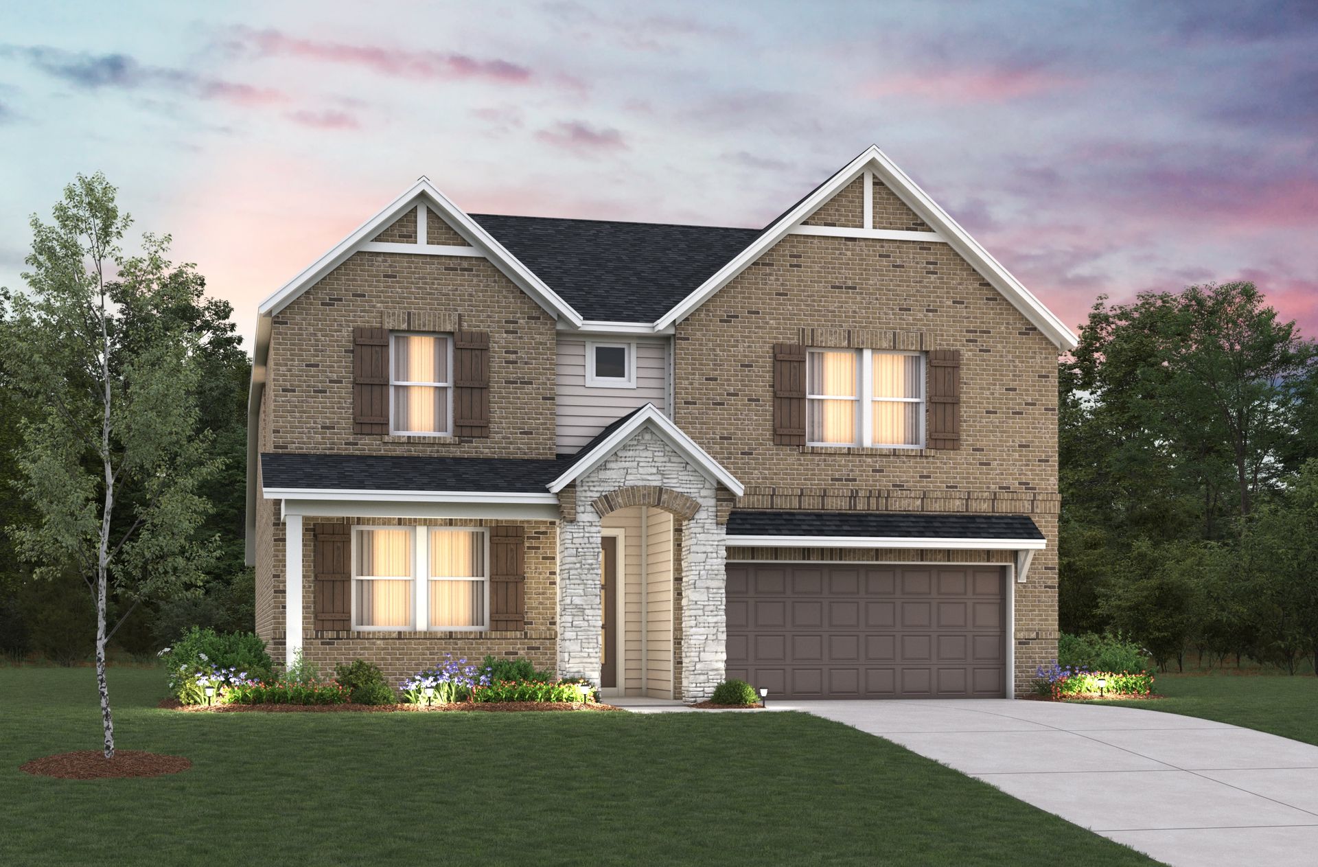 French Country L Elevation