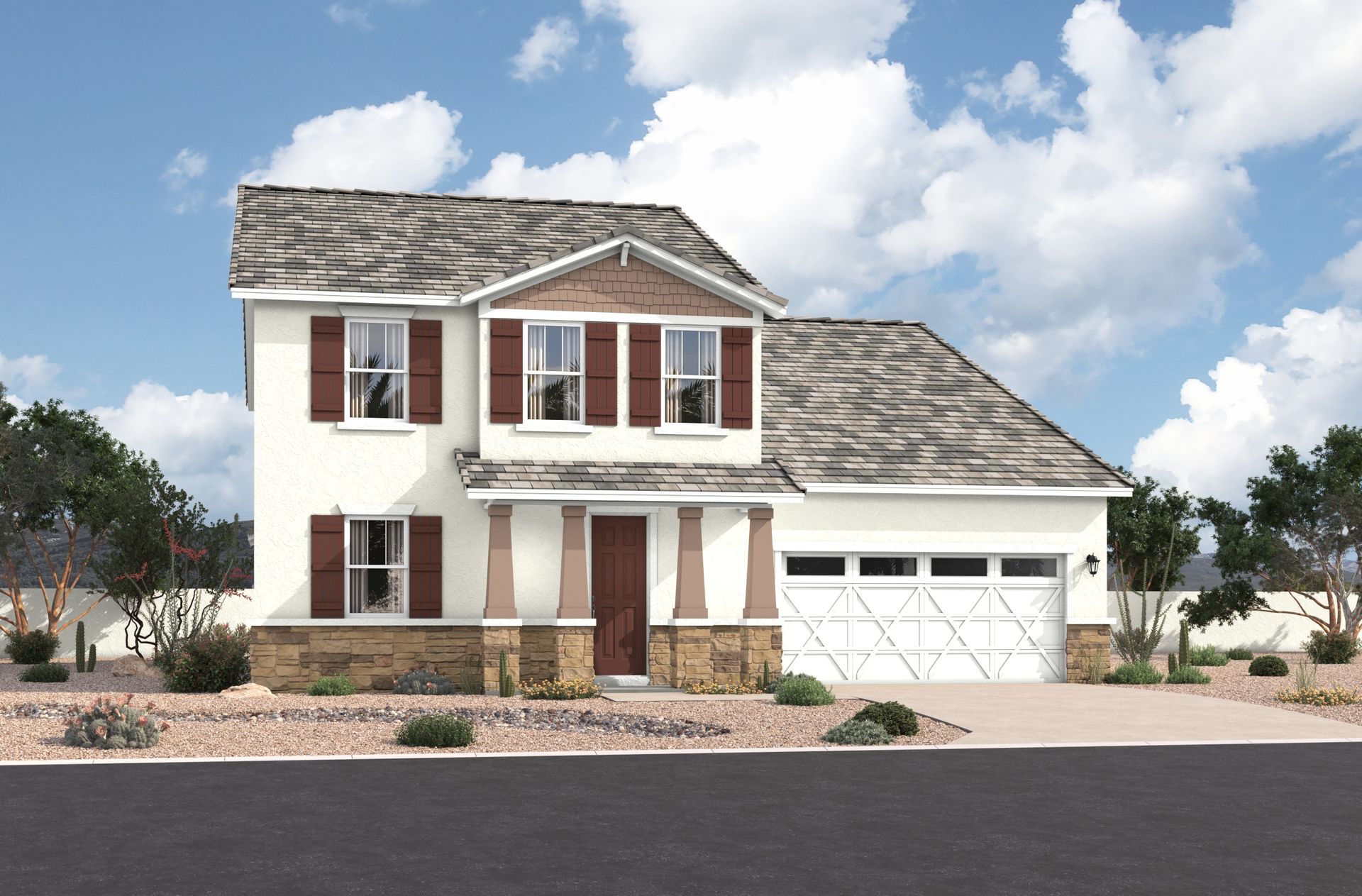 Arts and Crafts L Elevation