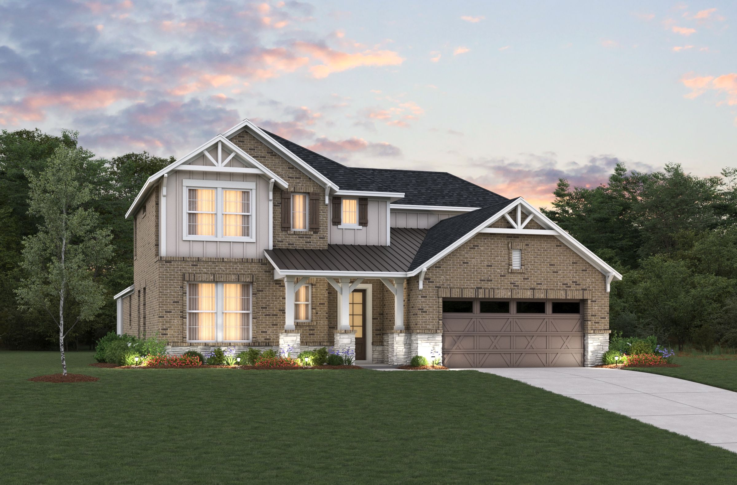 Arts and Crafts L Elevation