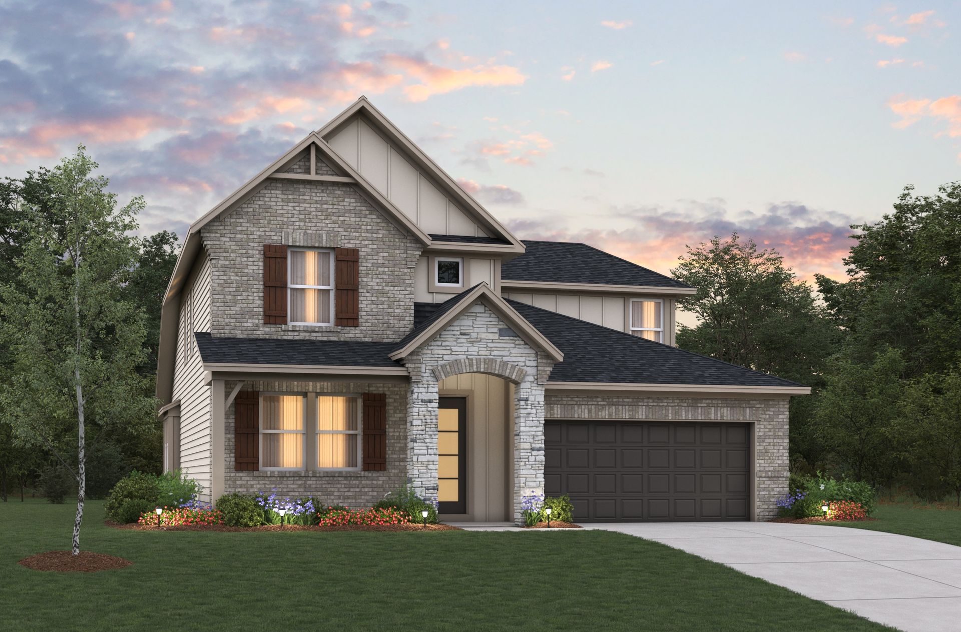 French Country L Elevation