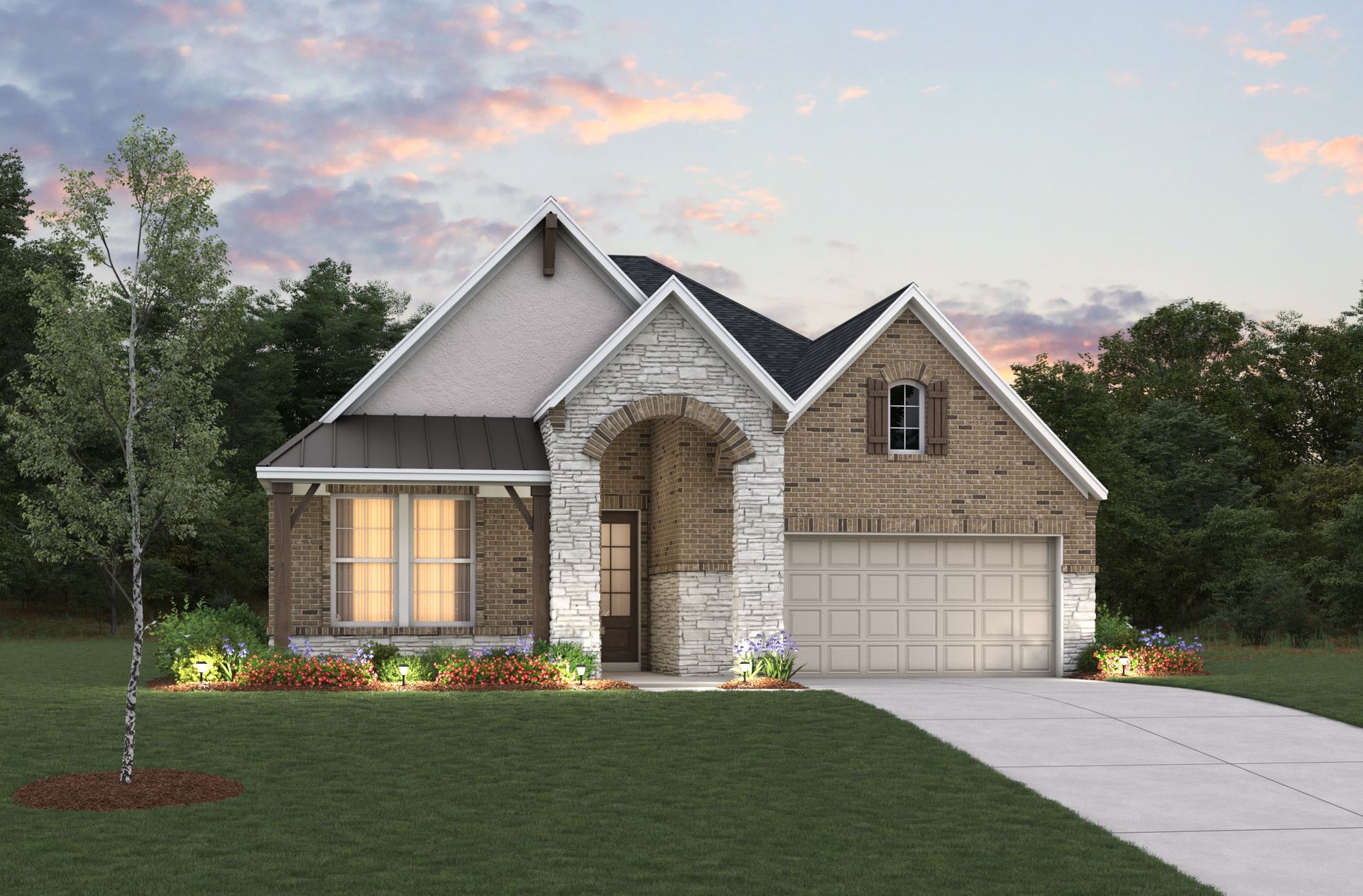 French Country L Elevation