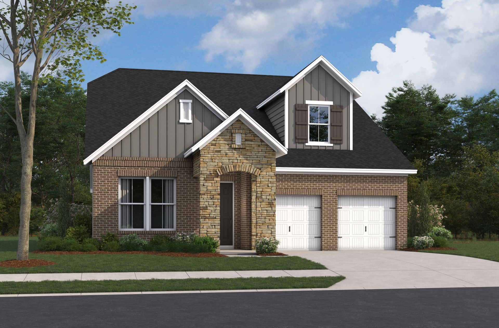 French Country L Elevation