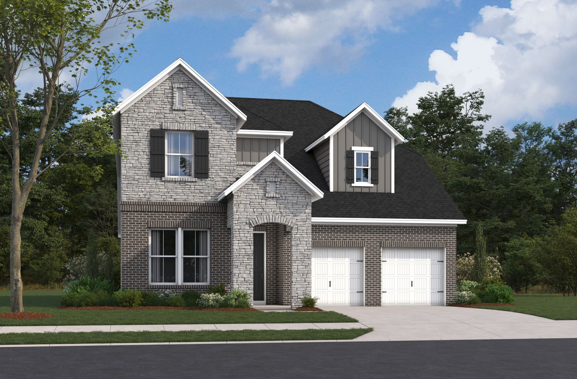 French Country L Elevation