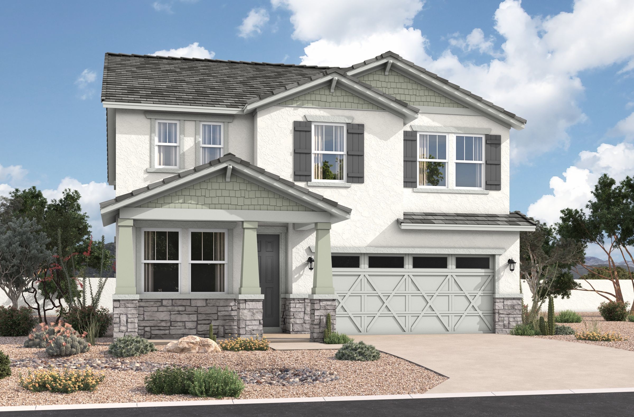 Arts and Crafts L Elevation