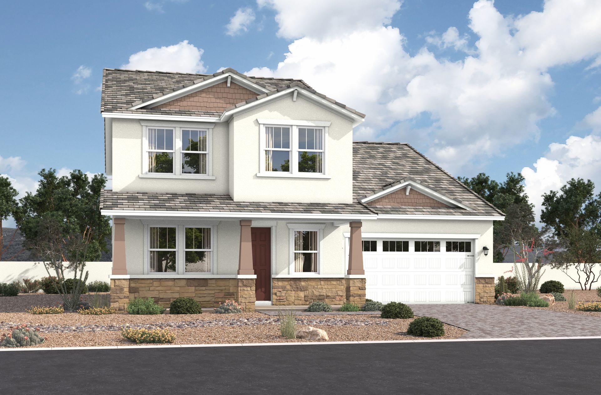 Arts and Crafts L Elevation