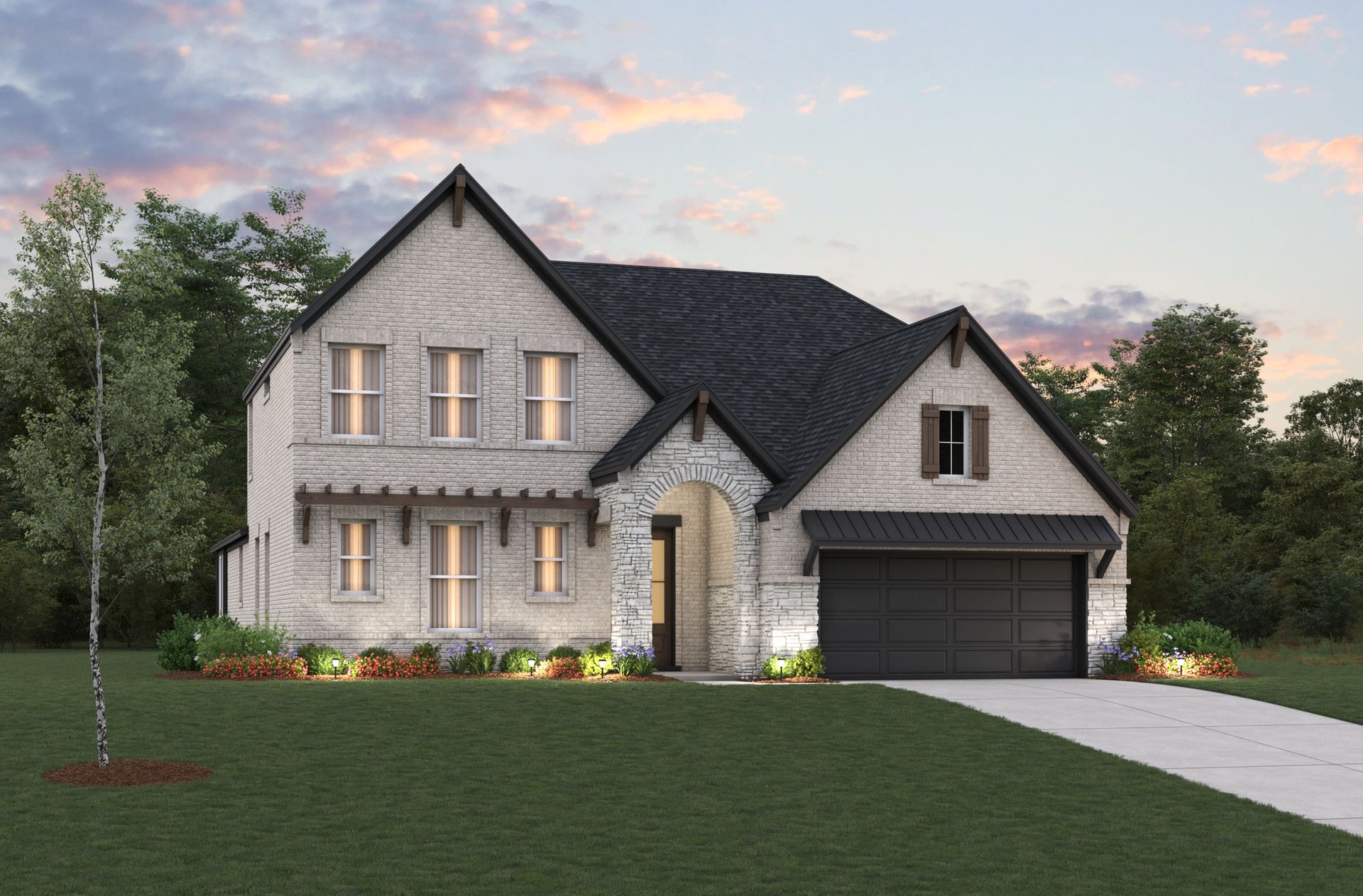 French Country L Elevation